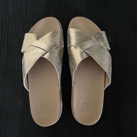 Sorel gold sandals - Picture 2 of 12